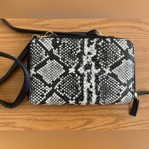 Zebra Print Wallet Crossbody